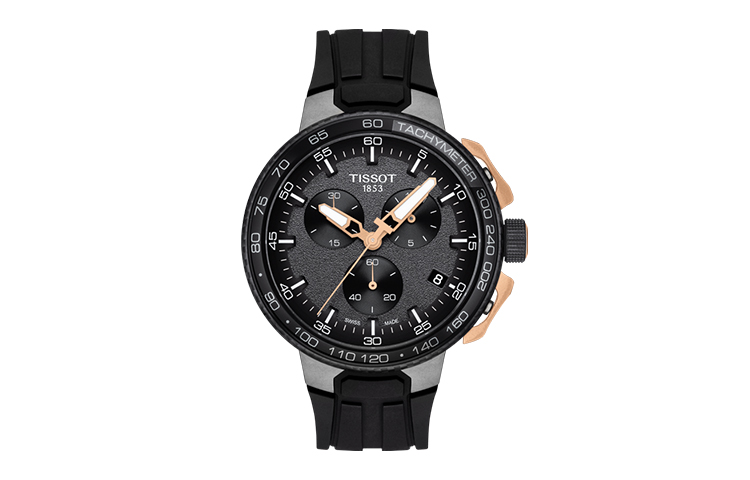 

TISSOT Мужские часы Race Collection с кварцевым механизмом, 44,5 мм, черный циферблат, корпус из нержавеющей стали, силиконовый ремешок