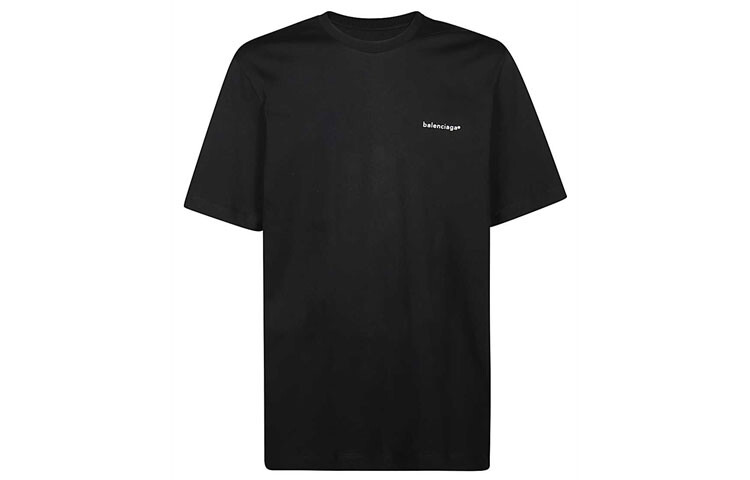 

Футболка мужская Balenciaga Small Logo Print, черный