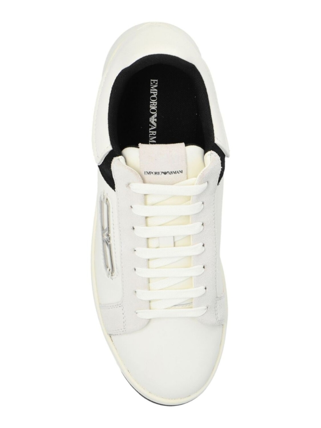 Emporio Armani кроссовки с аппликацией логотипа, белый — фото 3
