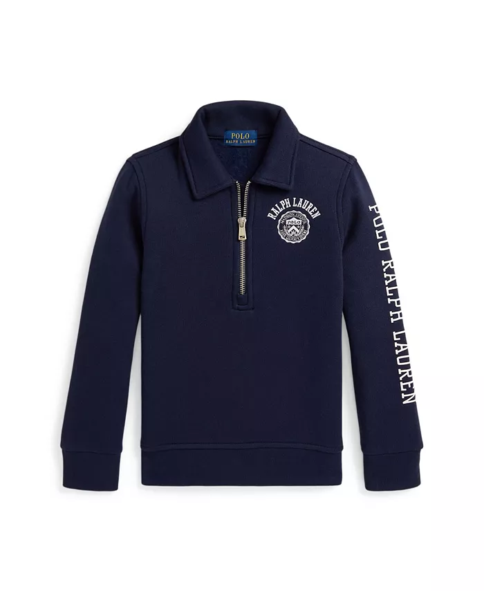 

2-7 Boys Logo Fleece худи на молнии Polo Ralph Lauren, красный