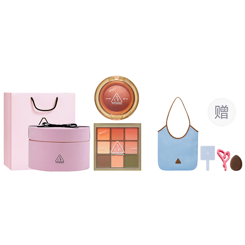 

3CE Набор для макияжа MUUT из двух кремовых теней и румян легко растушевывается и хорошо держится