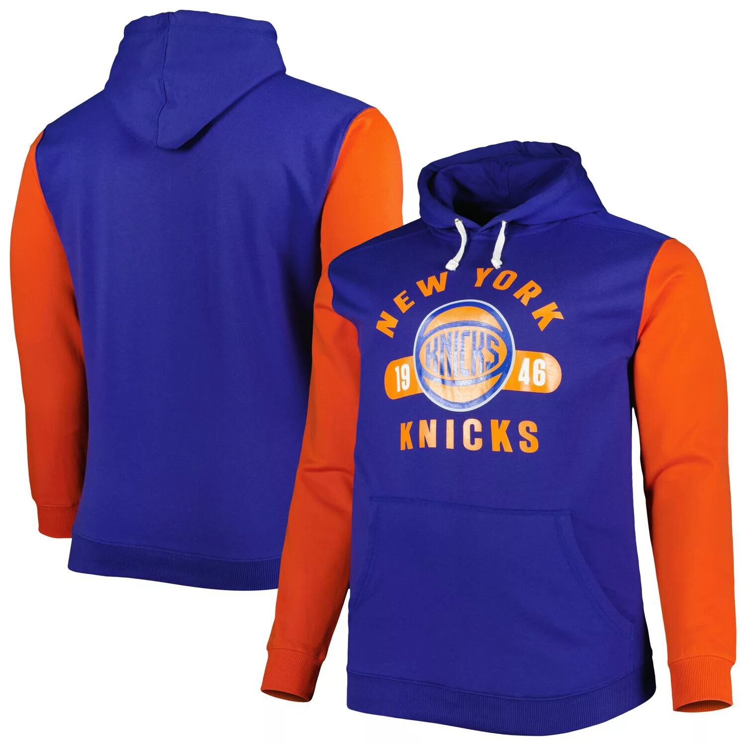 

Мужской пуловер с капюшоном New York Knicks Big & Tall Bold Attack синего/оранжевого цвета Fanatics, Синий, Мужской пуловер с капюшоном New York Knicks Big & Tall Bold Attack синего/оранжевого цвета Fanatics