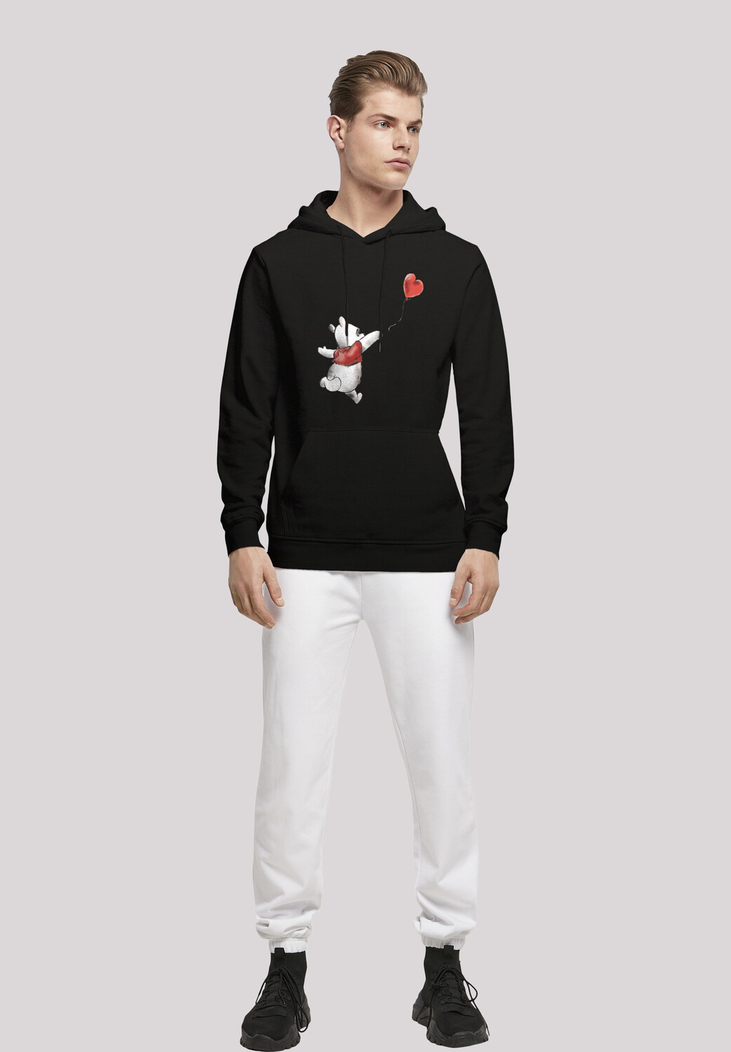 

Пуловер F4NT4STIC Basic Hoodie Disney Winnie Puuh mit Ballon Pu der Bär Luftballon, черный