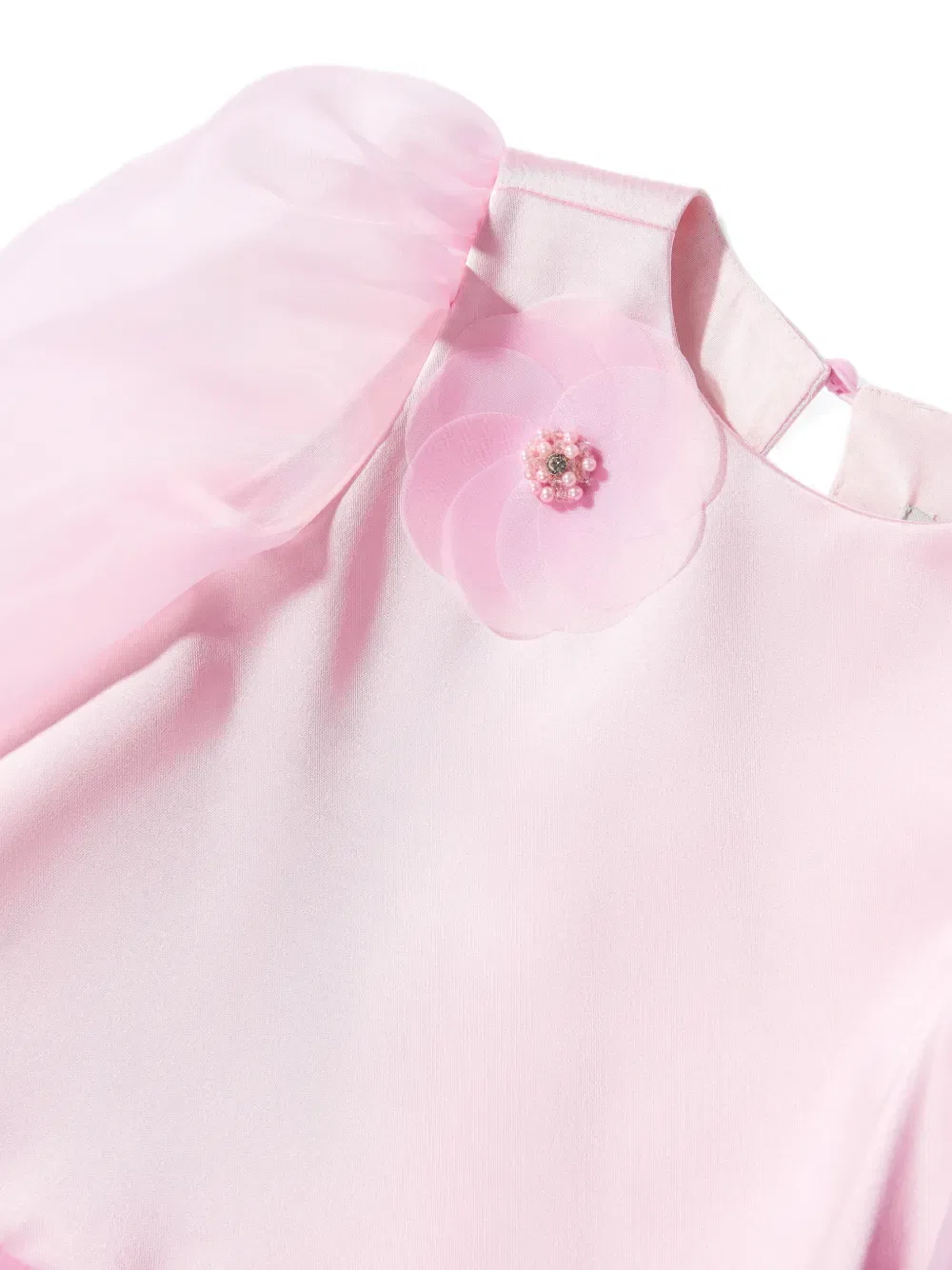 Многослойное платье с цветочным декором Dress & Fleur, розовый — фото 4
