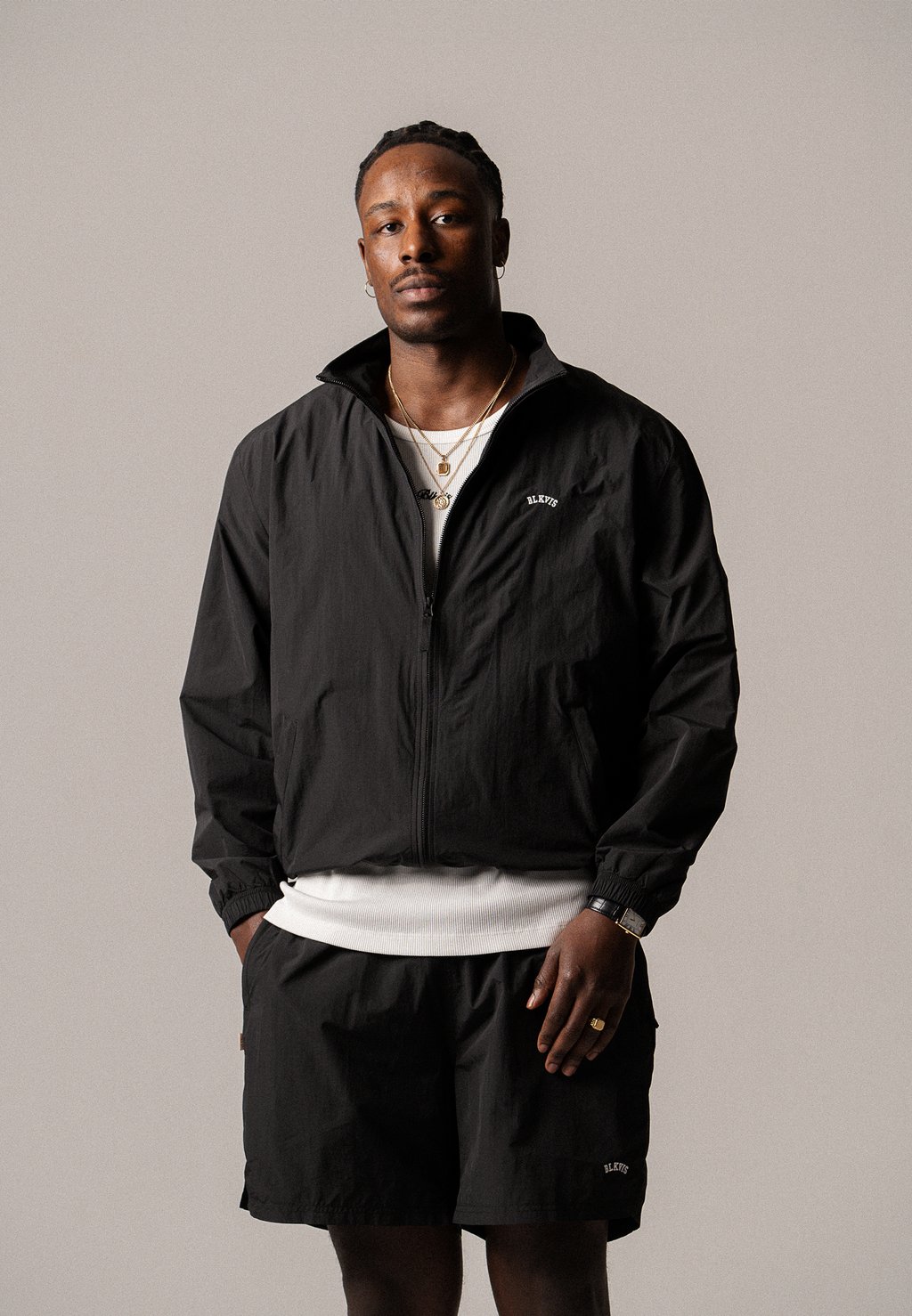 

Блейзер LOGO TRACK JACKET BLKVIS, черный