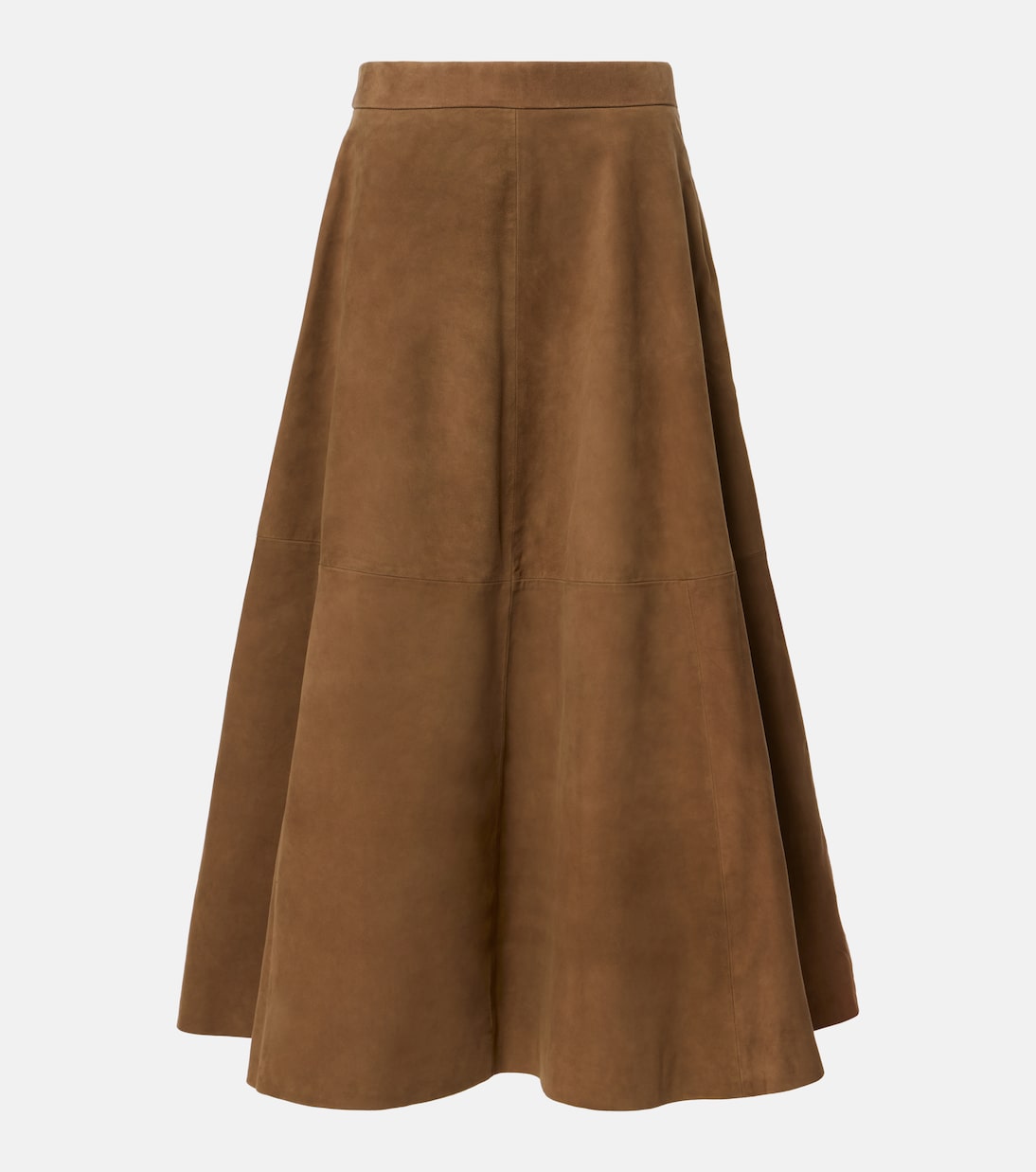 

Юбка миди из замши Róhe, Light Khaki