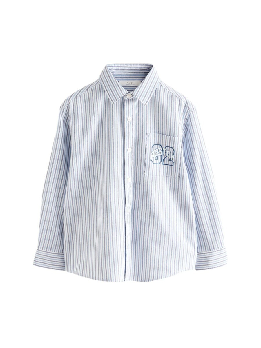 

Рубашка на пуговицах Next Regular fit Button Up Shirt, синий