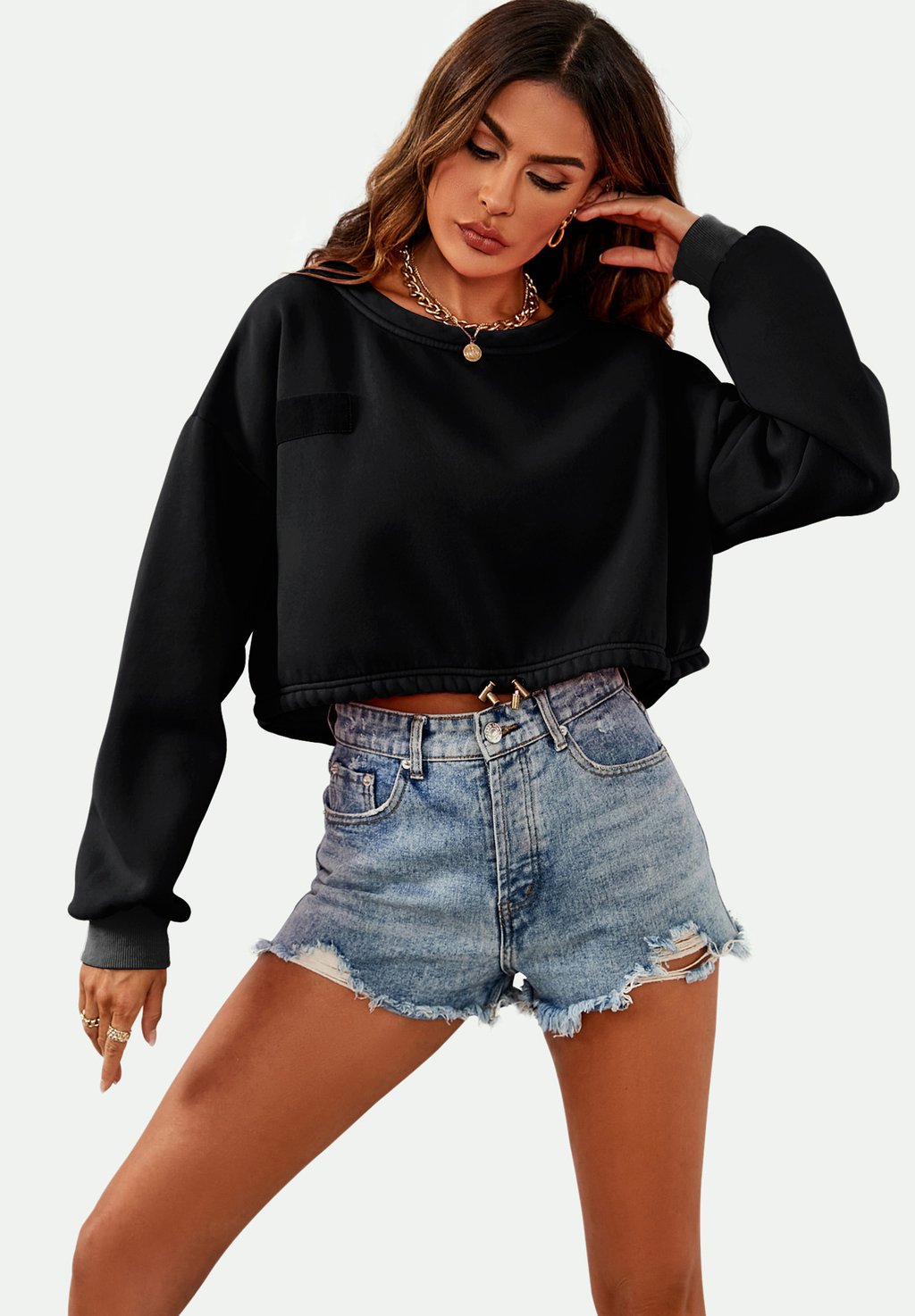 

Толстовка BLEND CAPSULE CROPPED FS Collection, черный