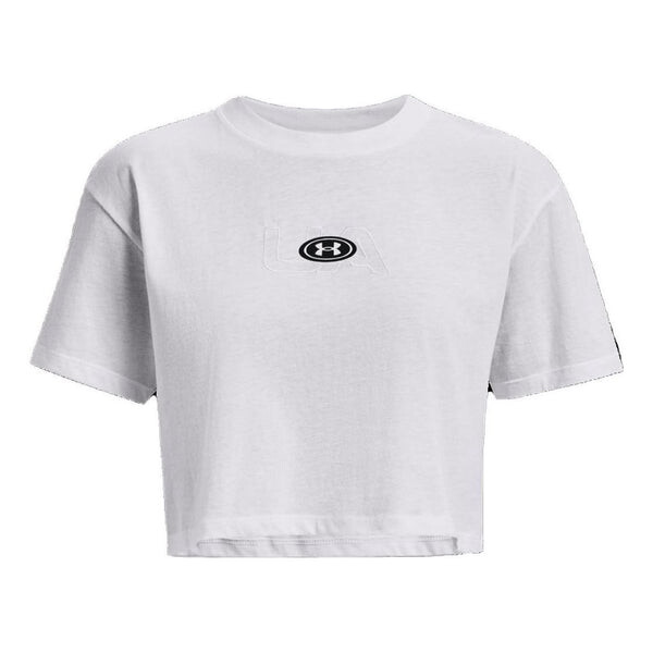 

Футболка branded logo crop t-shirt white' Under Armour, белый