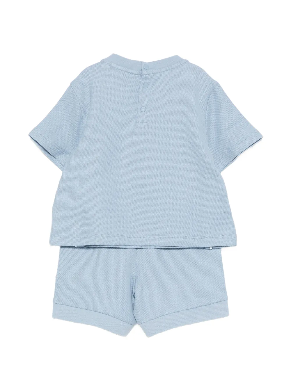 Комплект шорт с нашивкой-логотипом Emporio Armani Kids, синий — фото 2