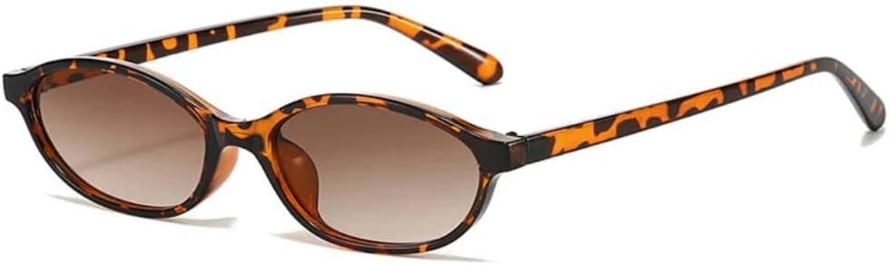 

Солнцезащитные очки с защитой от УФ-излучения UV400 | Овальные линзы в стиле панк с градиентом | для женщин и мужчин, для занятий спортом на открытом воздухе и вождения DSVIGF, Leopard-brown