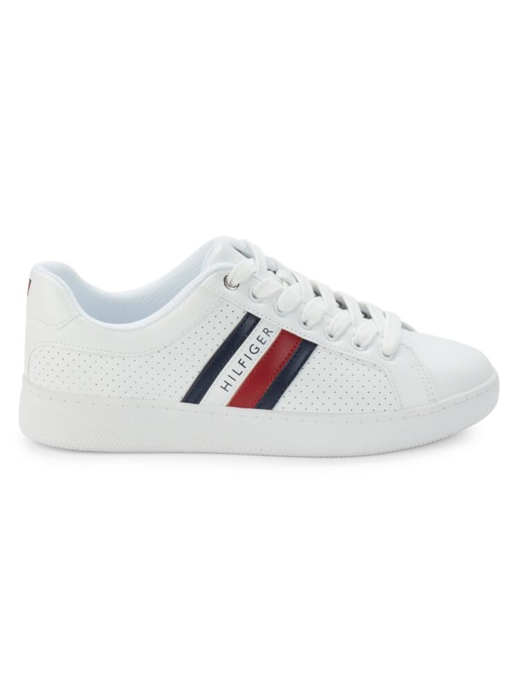 

Перфорированные кроссовки с логотипом Tommy Hilfiger, белый