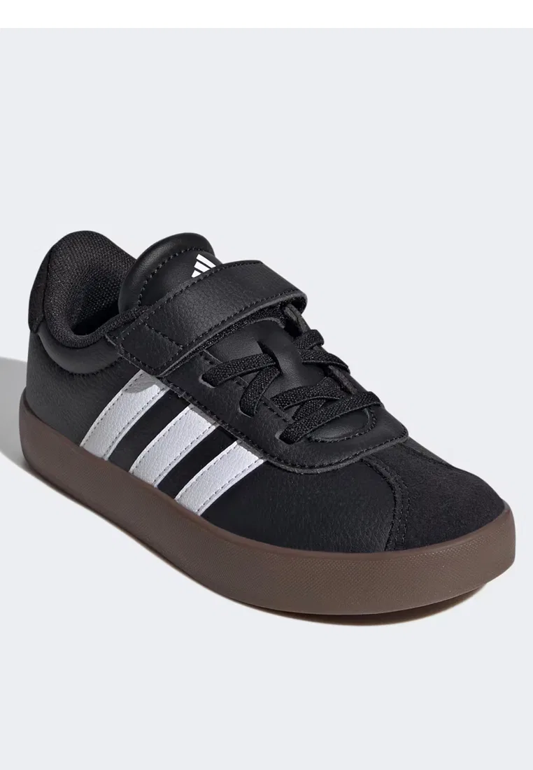 Детские кроссовки для скейтбординга VL Court 3.0, Vans Adidas, белый/черный — фото 2