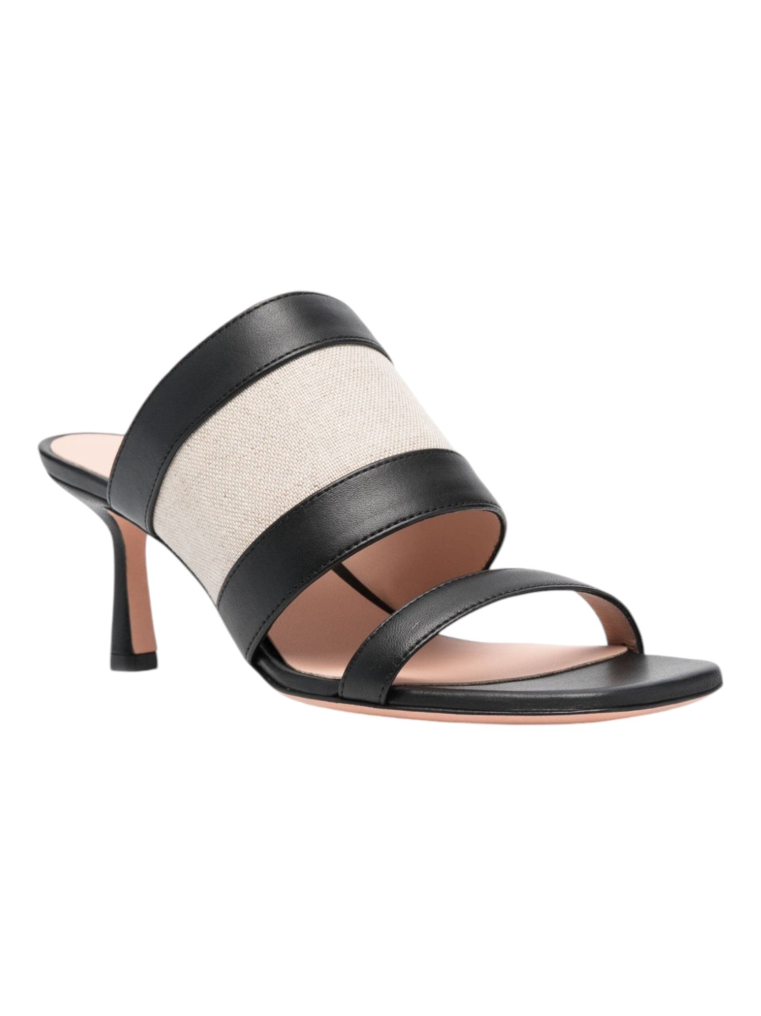 Bally Bianka 6303513 Женские двухцветные черные кожаные мюли