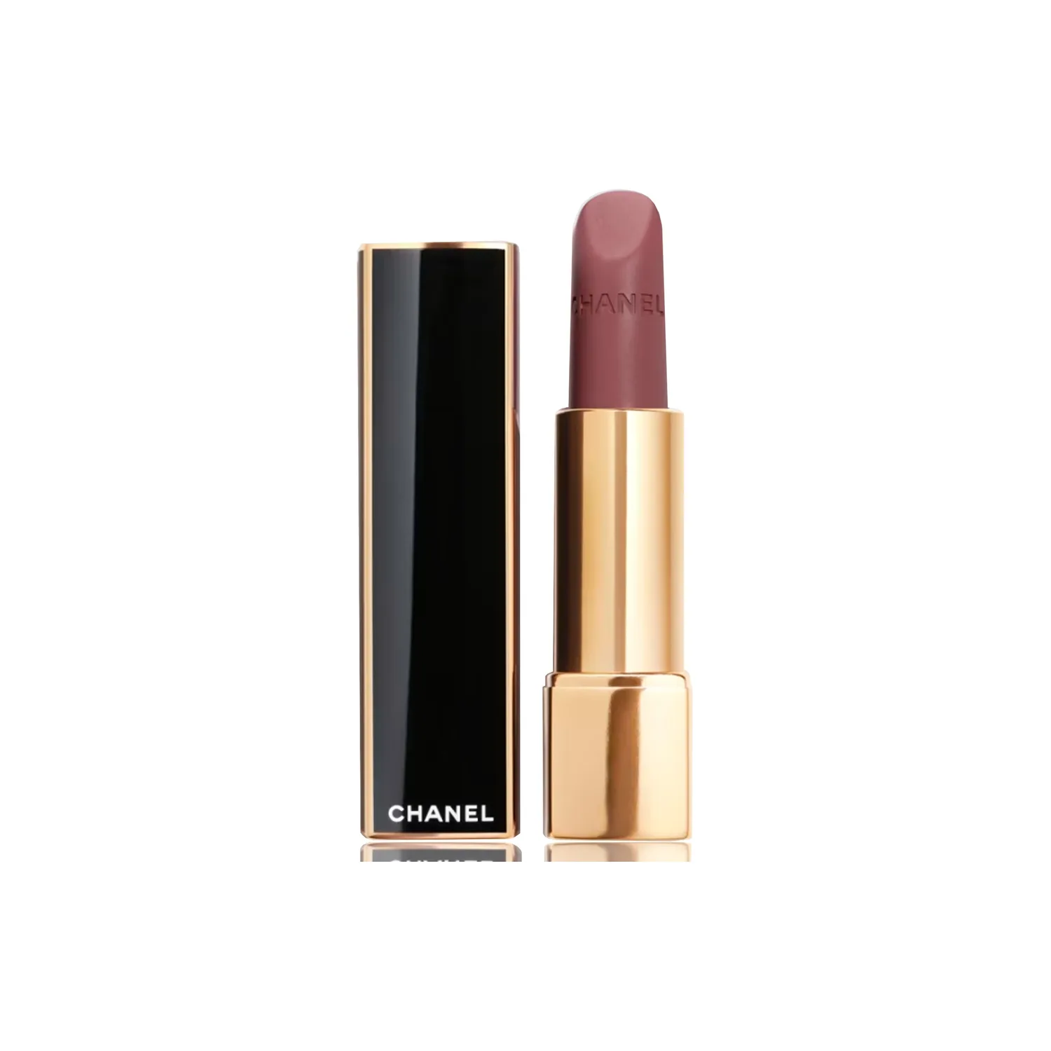CHANEL Помада Gold Edge Black Tube, мягкая и яркая матовая, легко растушевывается, естественное осветление, 3,5 г, подарок на день рождения, #459 - LUMINEUSE