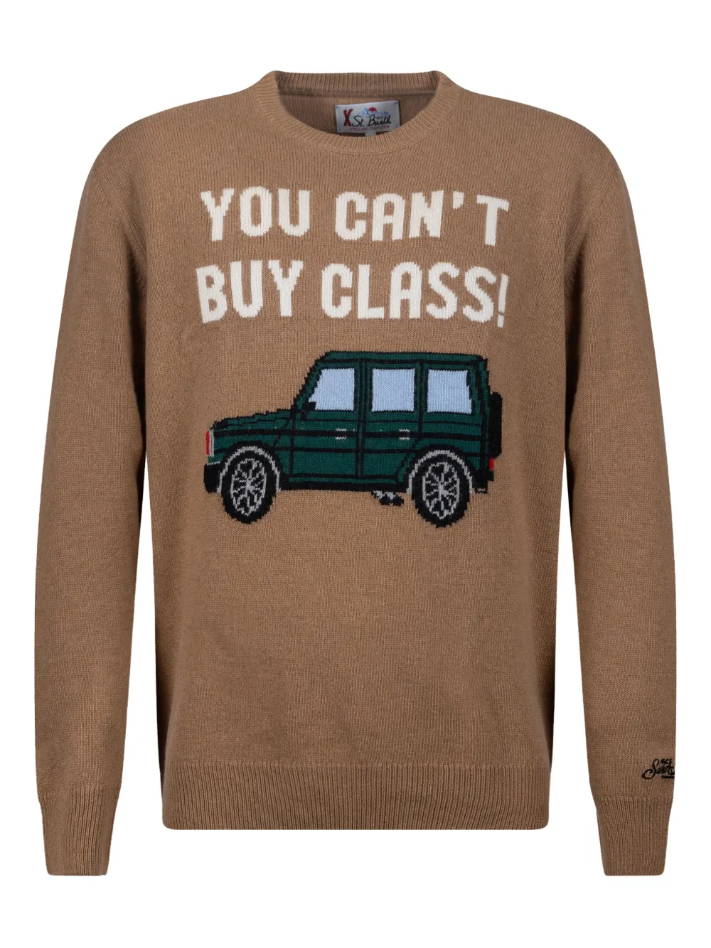 

Свитер с графичным принтом Mc2 Saint Barth, коричневый