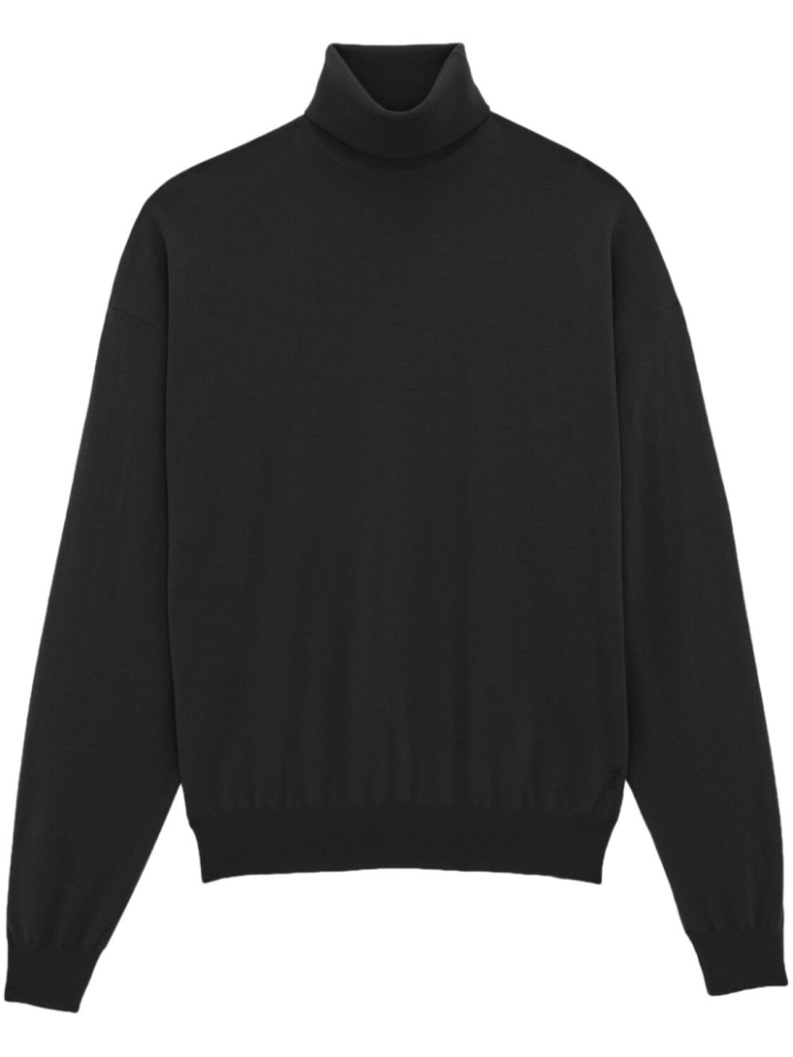 

Saint Laurent шерстяной джемпер с высоким воротником, черный