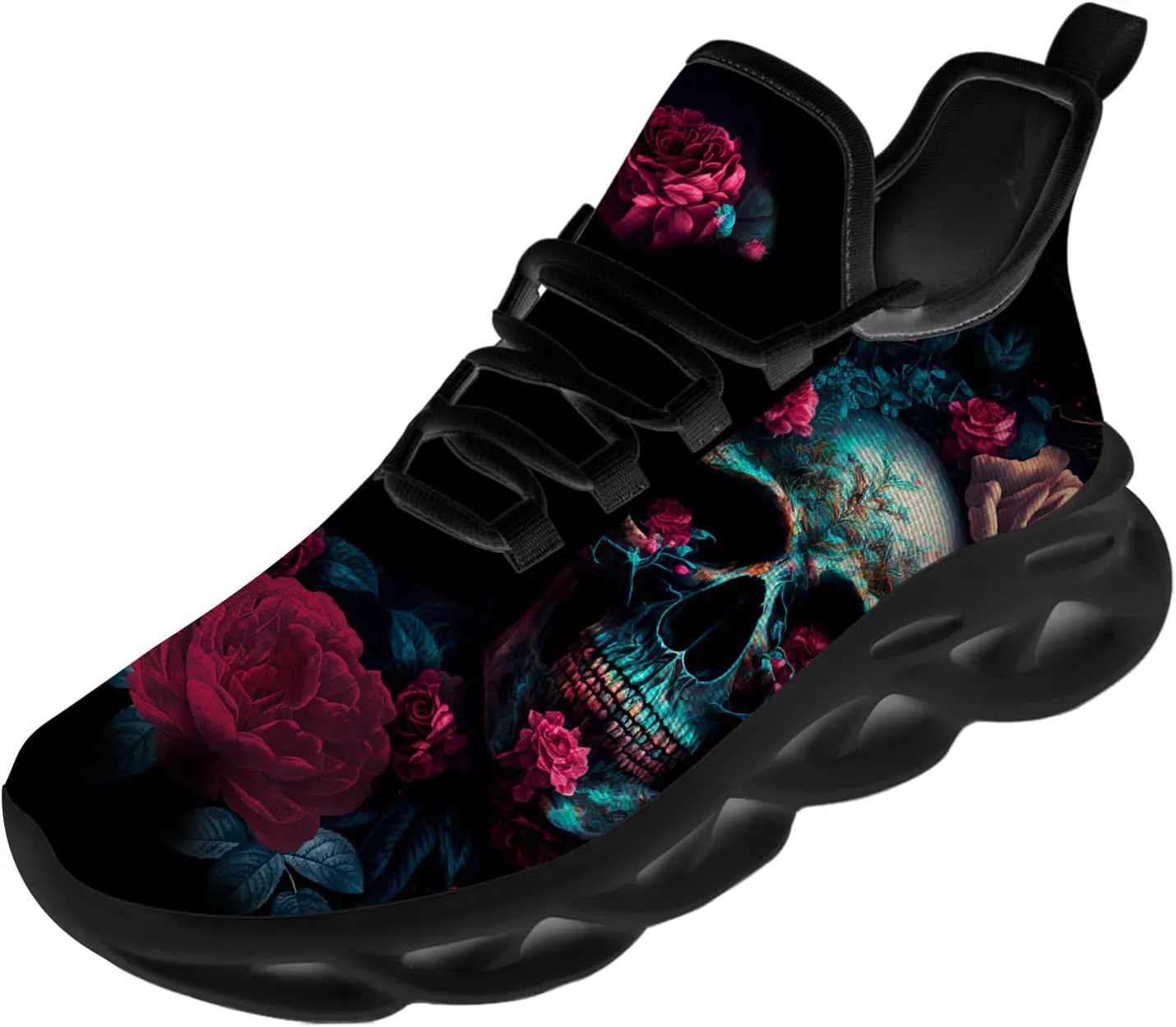 

Кроссовки Ciadoon Skull для женщин и мужчин, для бега по дороге, кросс-тренинга, ходьбы, тенниса, легкие, ретро, подарки для него и нее, красный