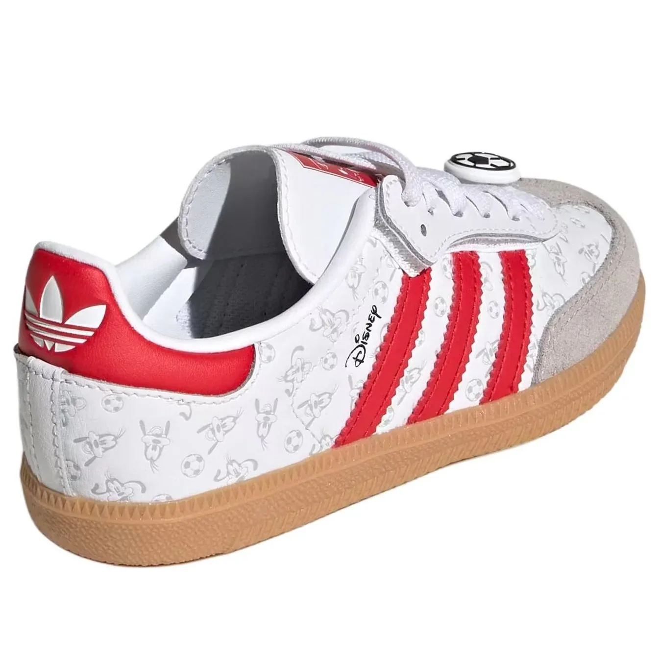Кроссовки (PS) Adidas x Disney Samba Og Comfort Elastic Lace 'White Better Scarlet' — фото 4