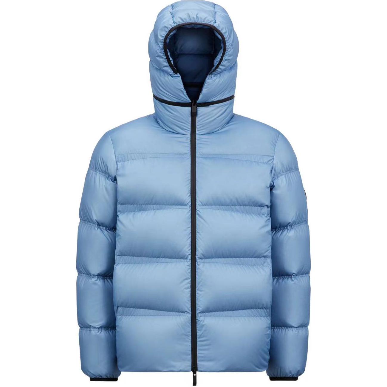 

Короткая утепленная куртка Masac Zip Up Moncler, светло-голубой, Синий, Короткая утепленная куртка Masac Zip Up Moncler, светло-голубой