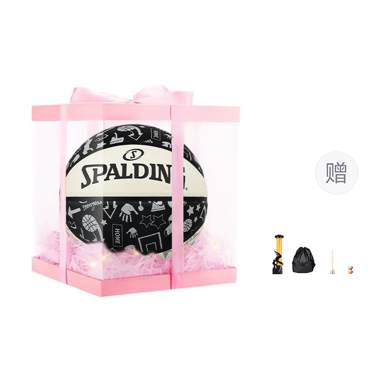 

SPALDING Граффити резиновый баскетбольный мяч black white размер 7 тренировочный unisex Китай