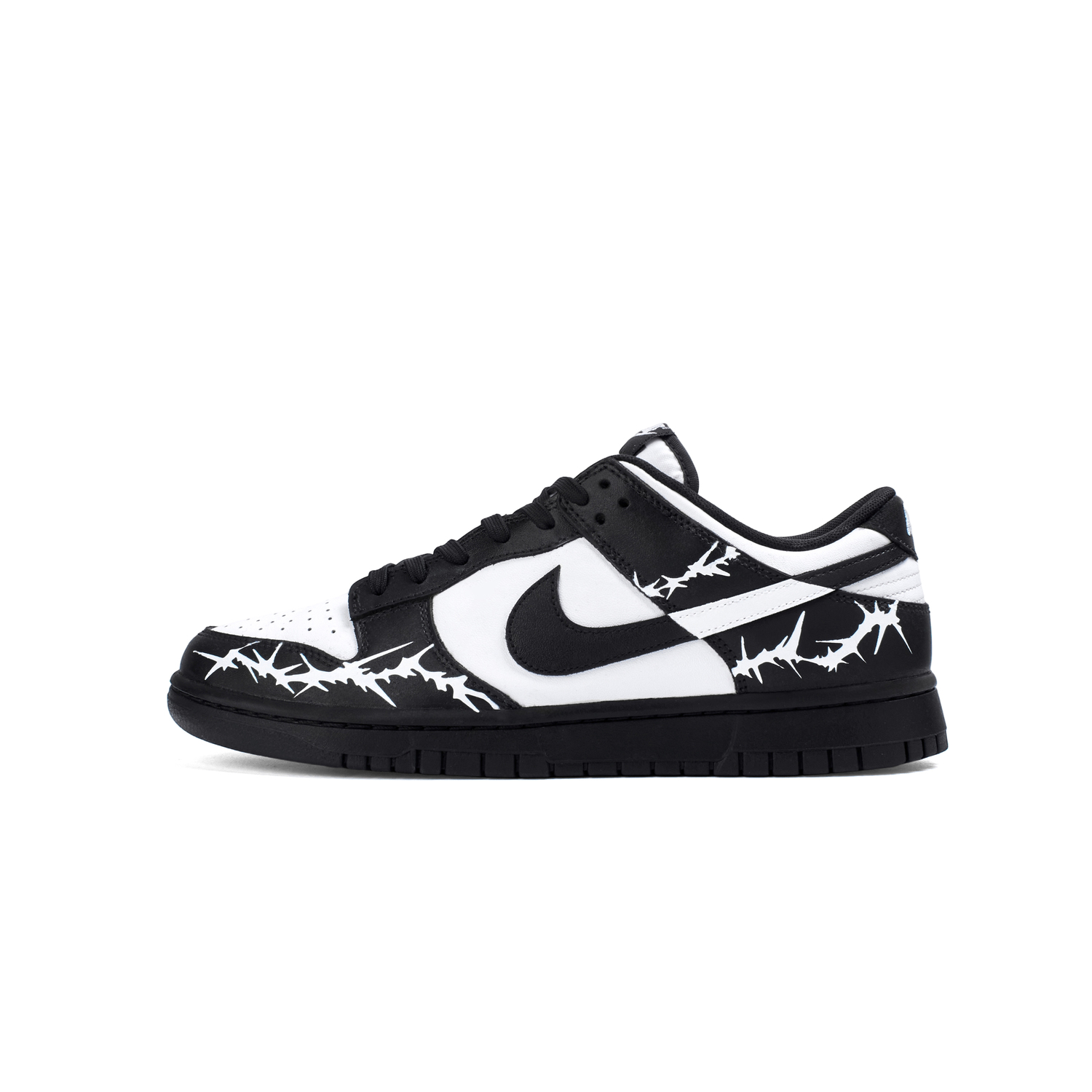 

Nike Кроссовки для скейтбординга dunk shock absorbers устойчивые к истиранию противоскользящие низкие детские black white kids