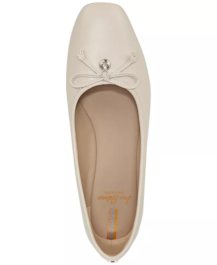 Женские балетки Meadow с квадратным носком и бантом Sam Edelman, белый — фото 4