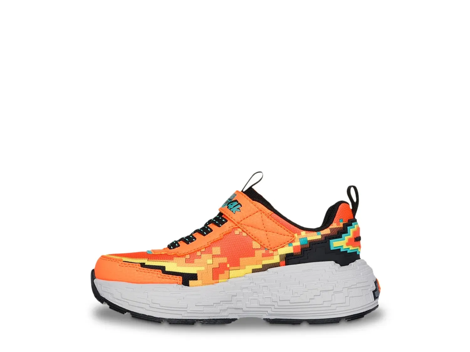 Кроссовки Skechers Mega-Craft — детские, оранжево-серые — фото 2