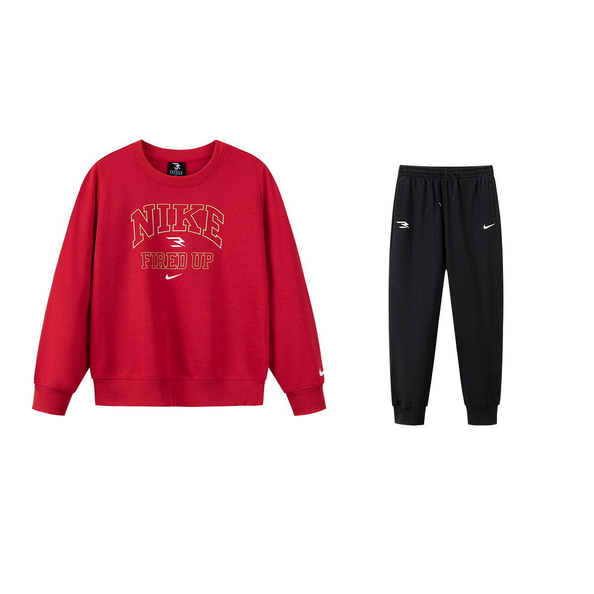 

Повседневный спортивный комплект с пуловером и брюками для детей 3-7 лет Nike, красный