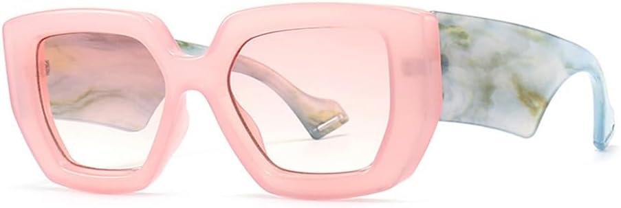 

Крупные солнцезащитные очки с заклепками, градиентными линзами и защитой от УФ-излучения UV400, для мужчин и женщин, для занятий спортом на открытом воздухе и путешествий UYPTK, Pink Pink Gradient