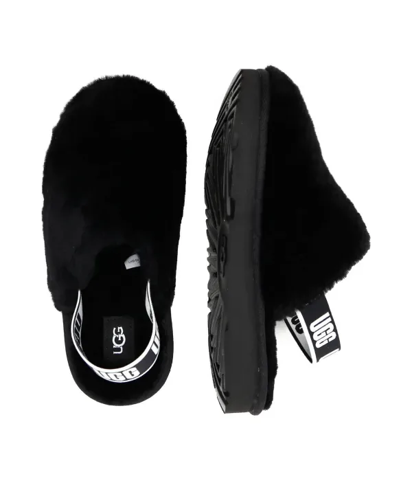 Кожаные домашние туфли K FLUFF YEAH CLOG Ugg, черный — фото 3