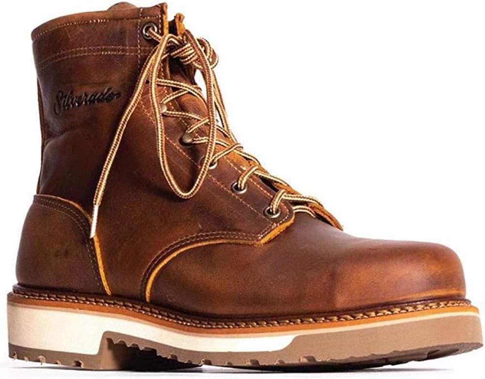 

Мужские ботинки на шнуровке с металлическим носком, загар Silverado, Tan