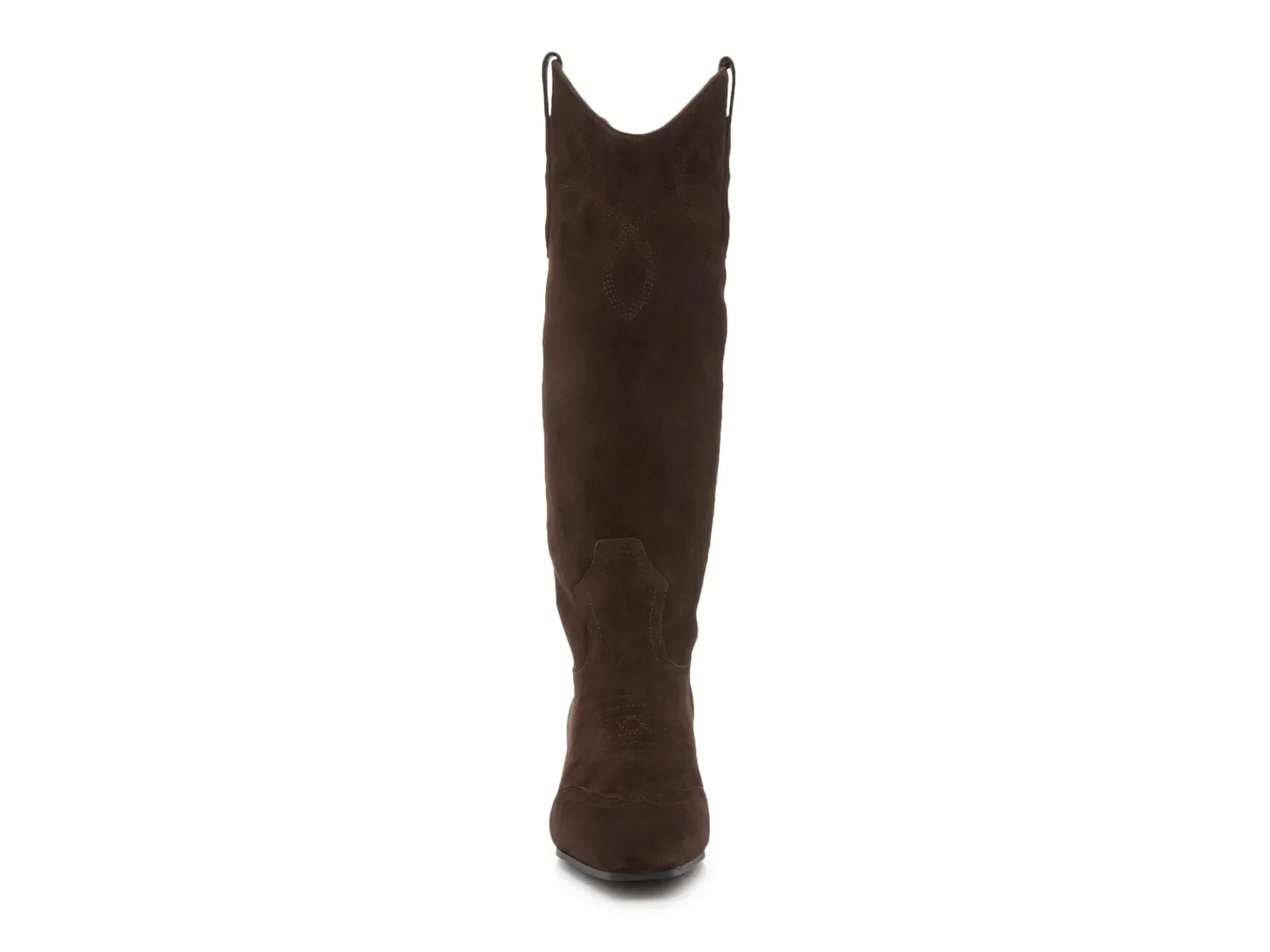 Сапоги женские Steve Madden Dollie Cowboy ковбойские на каблуке, темно-коричневый — фото 2