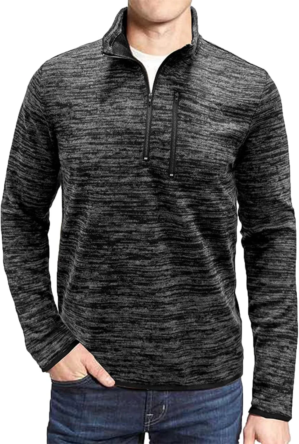

Мужская футболка-поло Casual Solid Half Zip Pullover Muscularfit