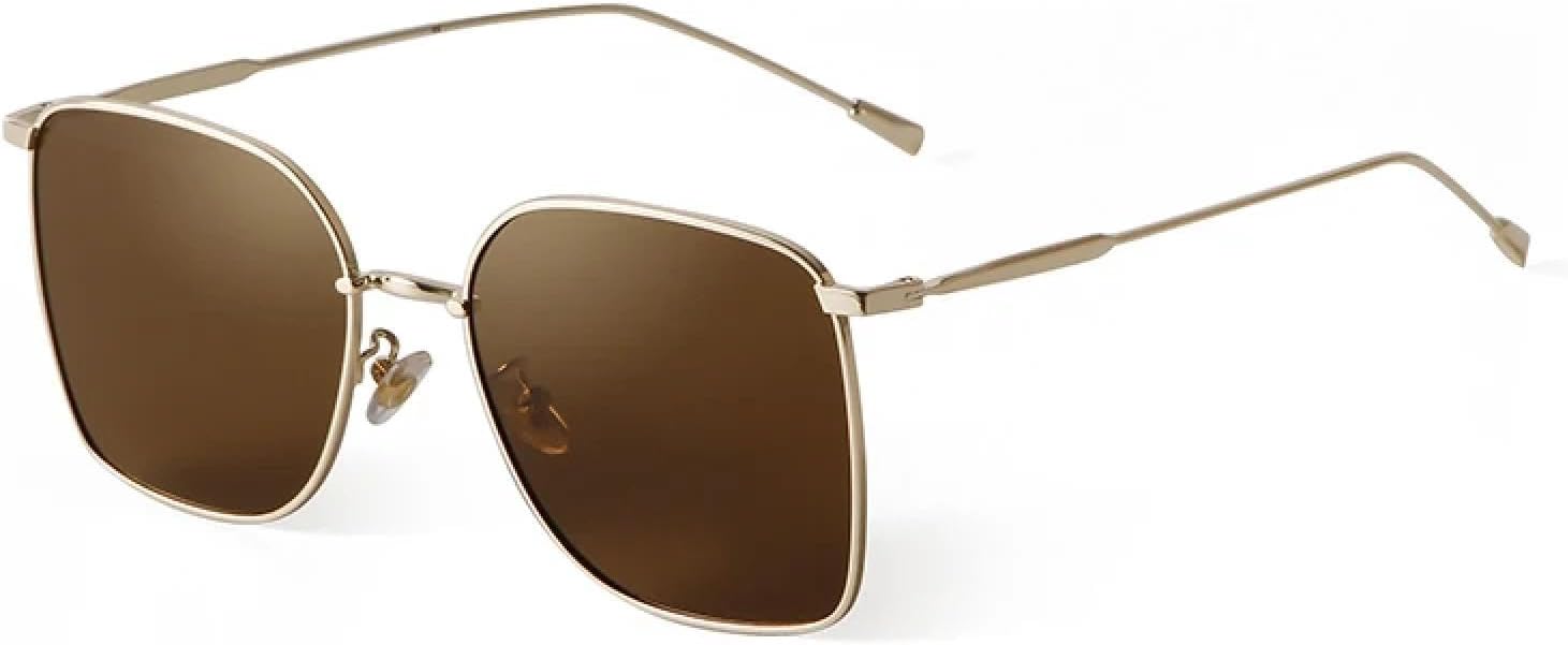 

Металлические квадратные солнцезащитные очки для мужчин и женщин, модные большие очки-авиаторы, классические черные очки-авиаторы для вождения и путешествий WNCKSQ, C2