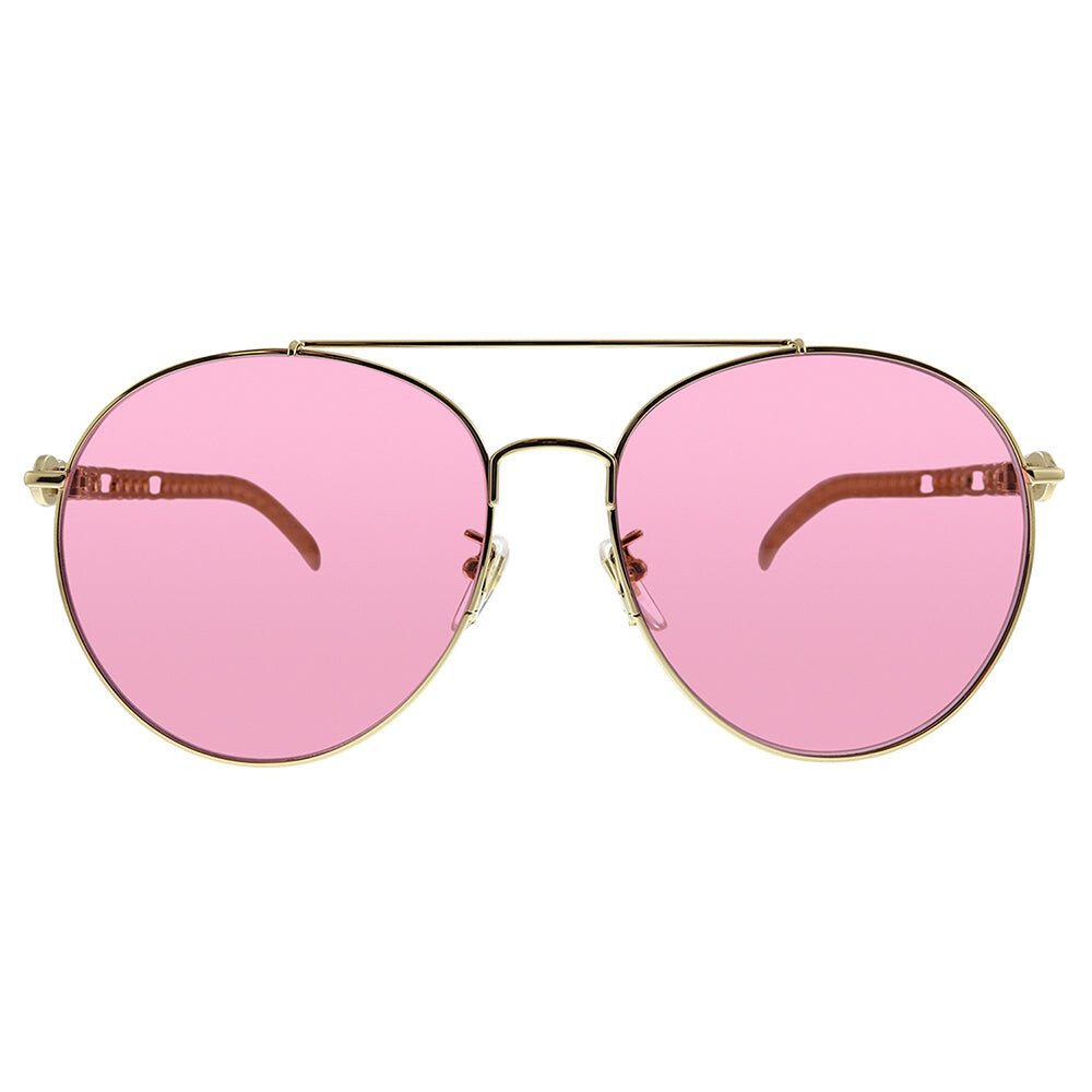 

Gucci GG 0725S 003 Женские солнцезащитные очки-пилоты, красный