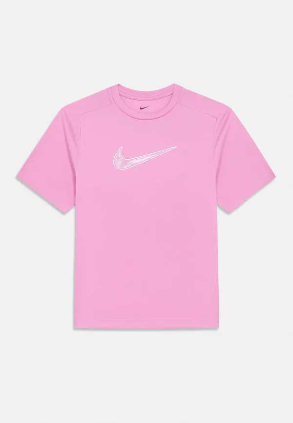Спортивная футболка из быстросохнущей ткани Nike Performance, Light Magenta/White — фото 3