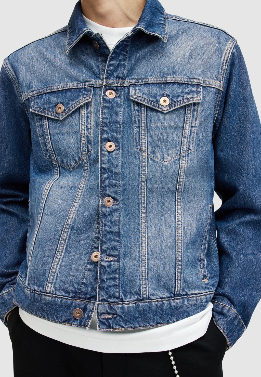 

Джинсовая куртка HEBDEN AllSaints, синий