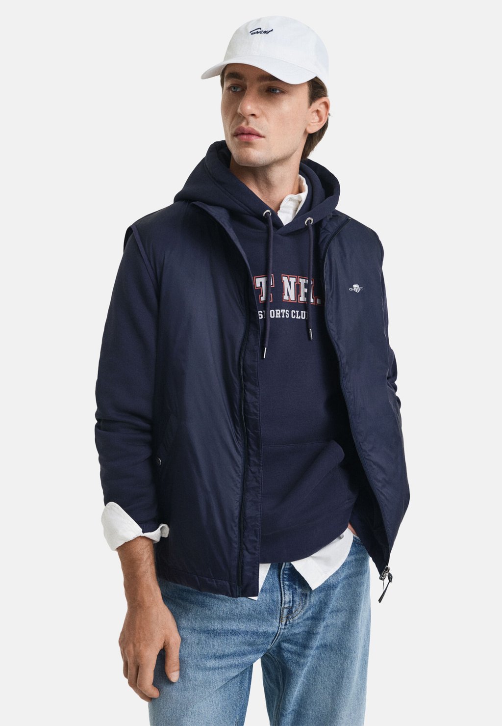 

Жилет LIGHT INSULATED VEST GANT, темно-синий