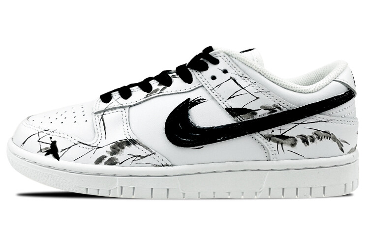 

Кроссовки Nike Dunk Skateboard Shoes Unisex Low-Top Black White Gray