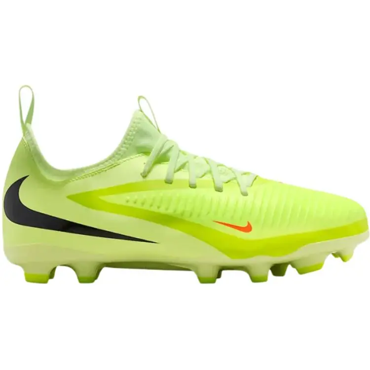 Nike Jr. Phantom 6 Low top детские футбольные бутсы Yellow Green для подростков — фото 3