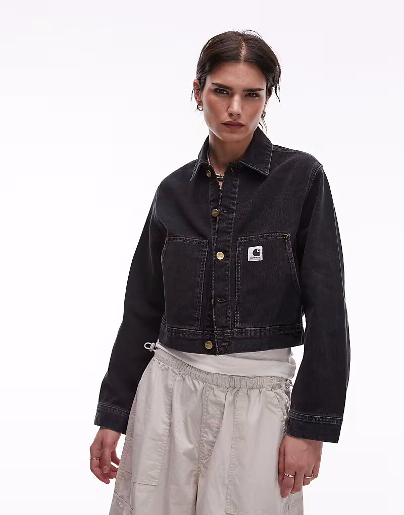 

Джинсовая куртка Carhartt WIP Arca черного цвета