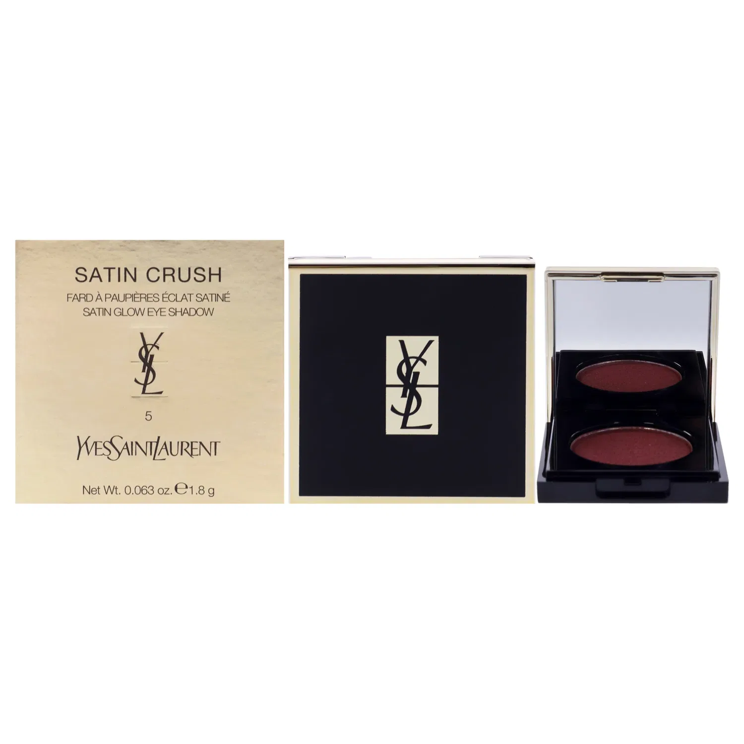 Монотени для век Satin Crush Mono Eyeshadow - 5 Radical Rust от Yves Saint Laurent (унисекс) - 0,063 унции