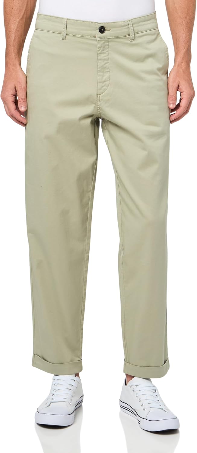 

BOSS Мужские брюки чинос Turn Up Twill, Moss Green