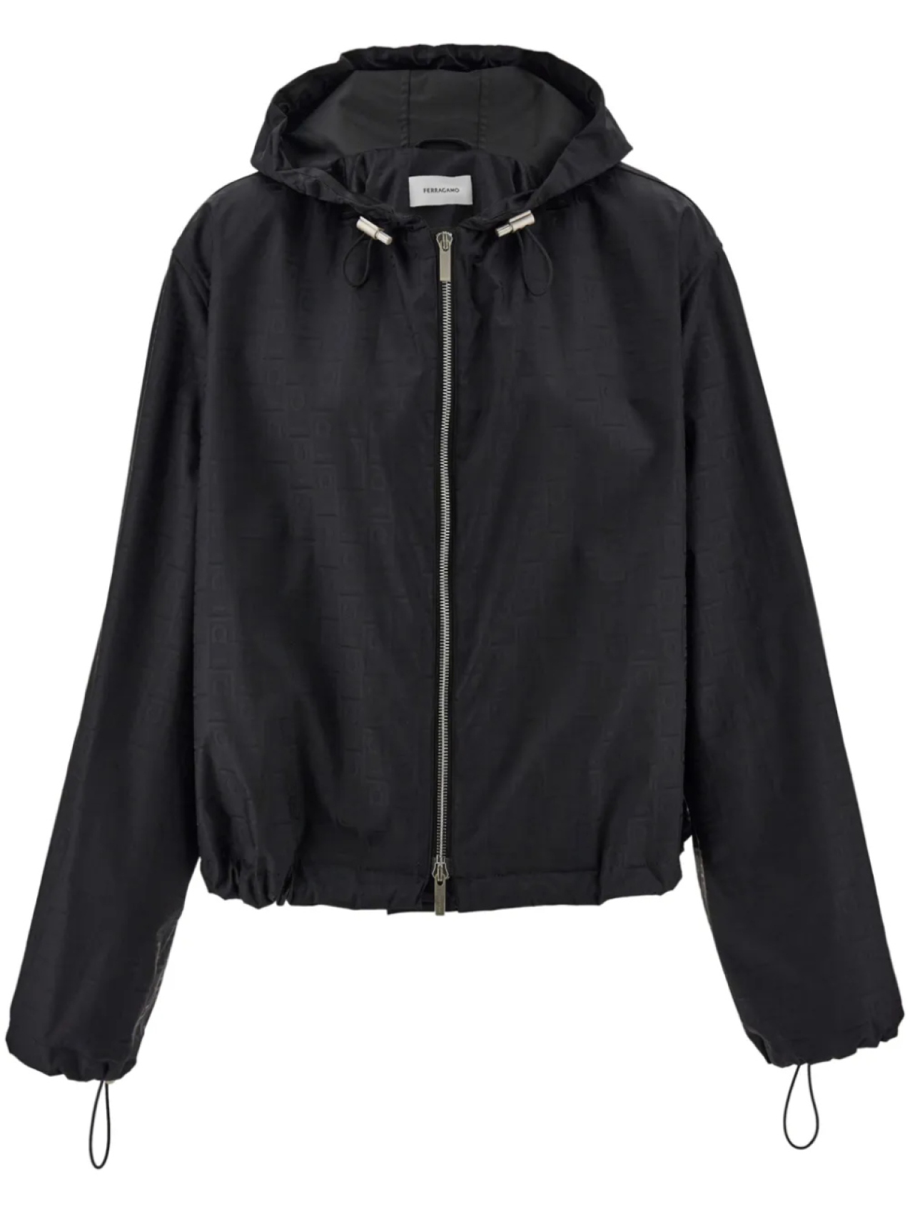 

Ветровка Monogram Ferragamo, черный