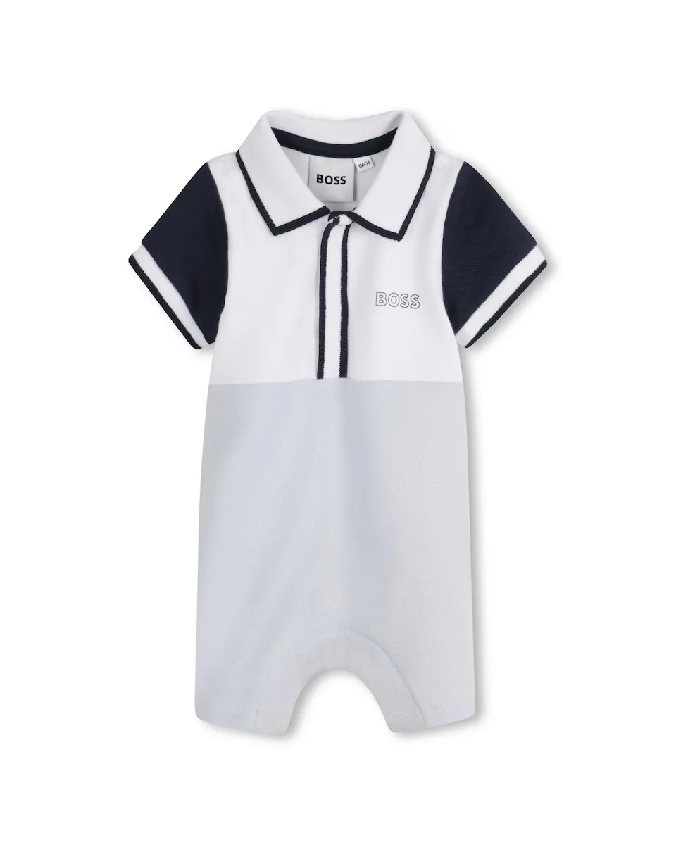 

Комплект для мальчика в синем цвете с короткими рукавами BOSS Kidswear, голубой