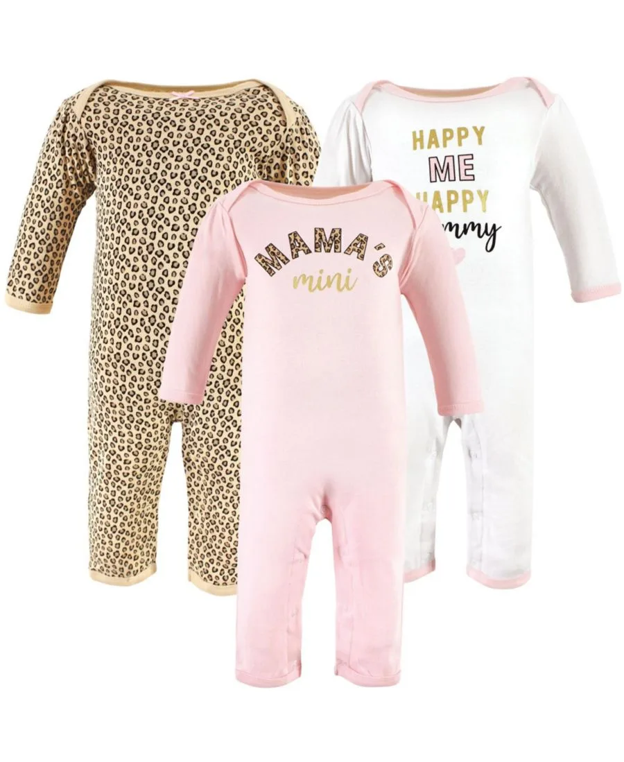 Мягкий хлопковый комбинезон для девочек Hudson Baby, леопард mamas mini
