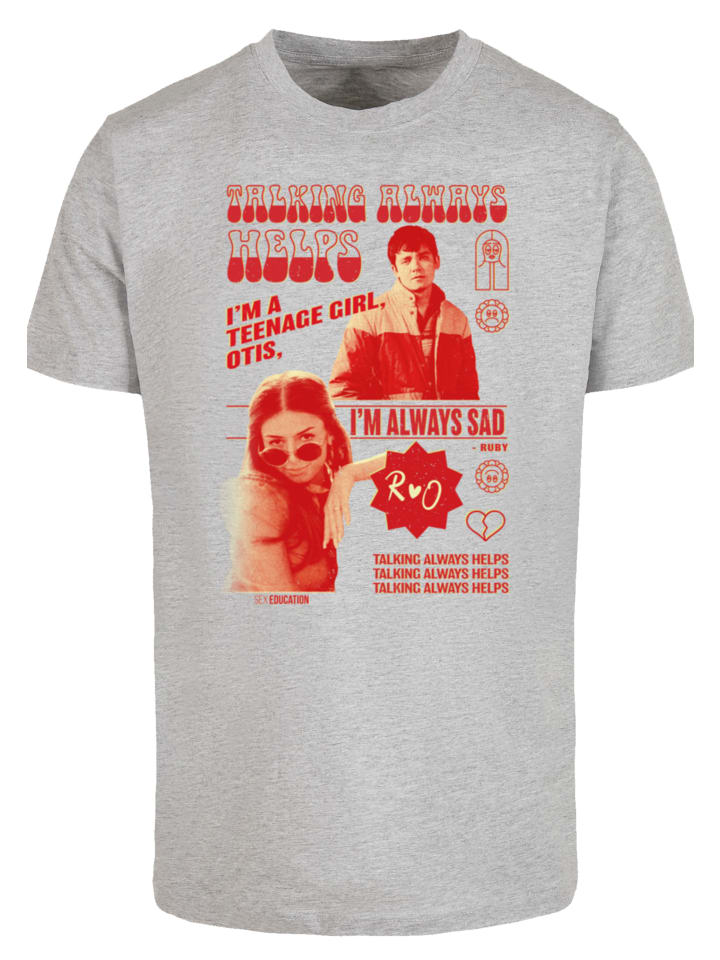 

Футболка с надписью Половое воспитание Отиса Разговаривающий Отис помогает сериалу Netflix в сером меланжевом цвете F4NT4STIC, Серый, Футболка с надписью Половое воспитание Отиса Разговаривающий Отис помогает сериалу Netflix в сером меланжевом цвете F4NT4