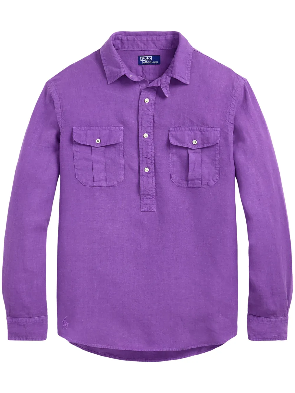

Льняная рубашка POLO RALPH LAUREN, фиолетовый