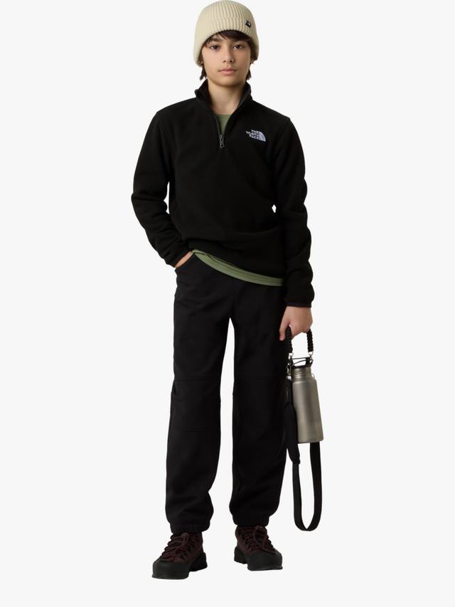 

Детская флисовая кофта Glacier с молнией на четверть The North Face, Black